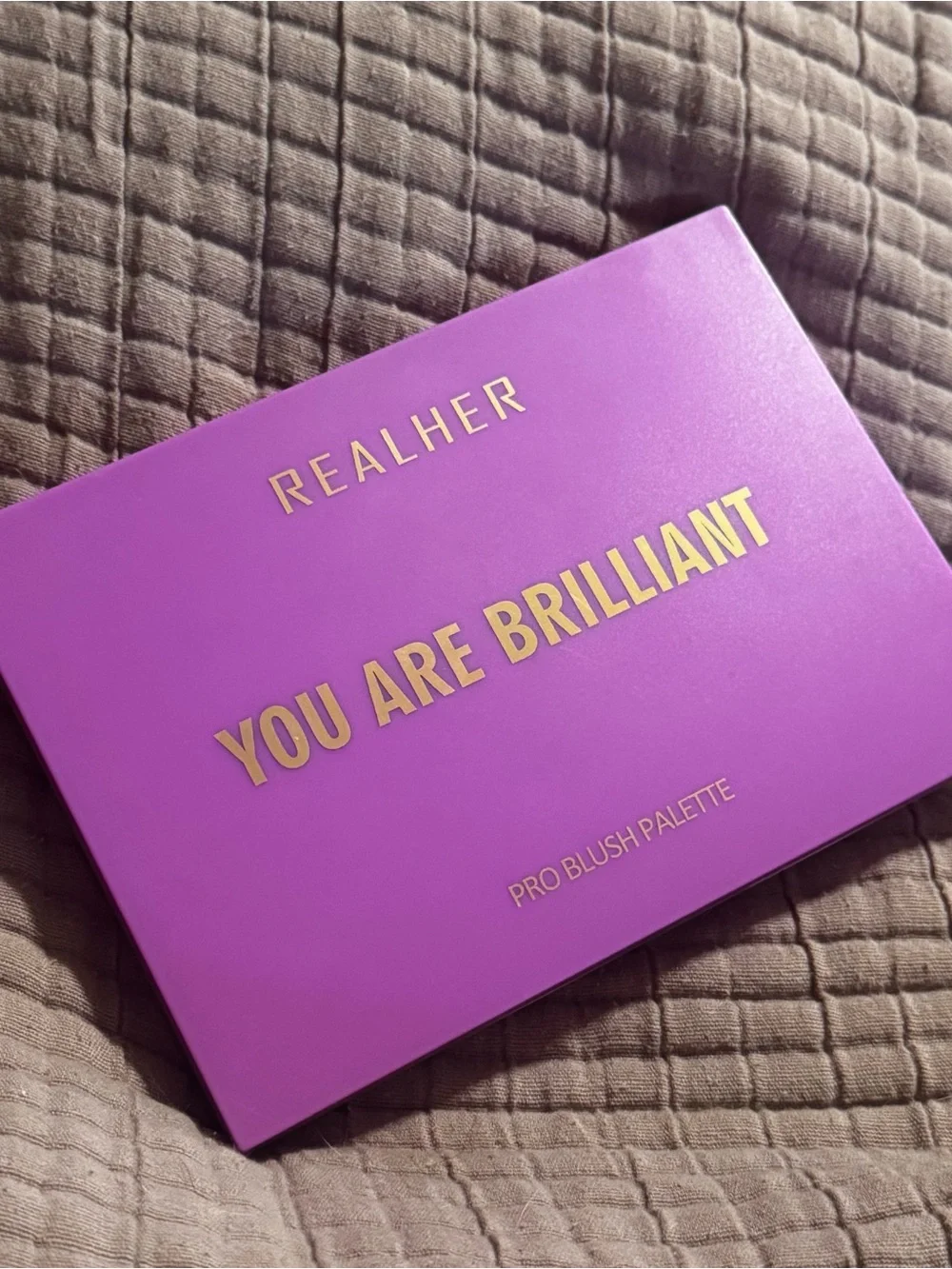 REALHER You Are Brilliant Pro Blush Palette 6 Pan Makeup Palette Used Once